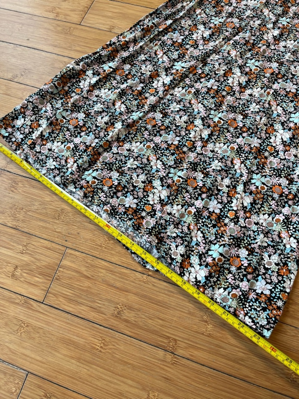 NATURAL LIFE Floral Boho Wide-Leg Palazzo Pants 100% Rayon - Picture 8 of 9